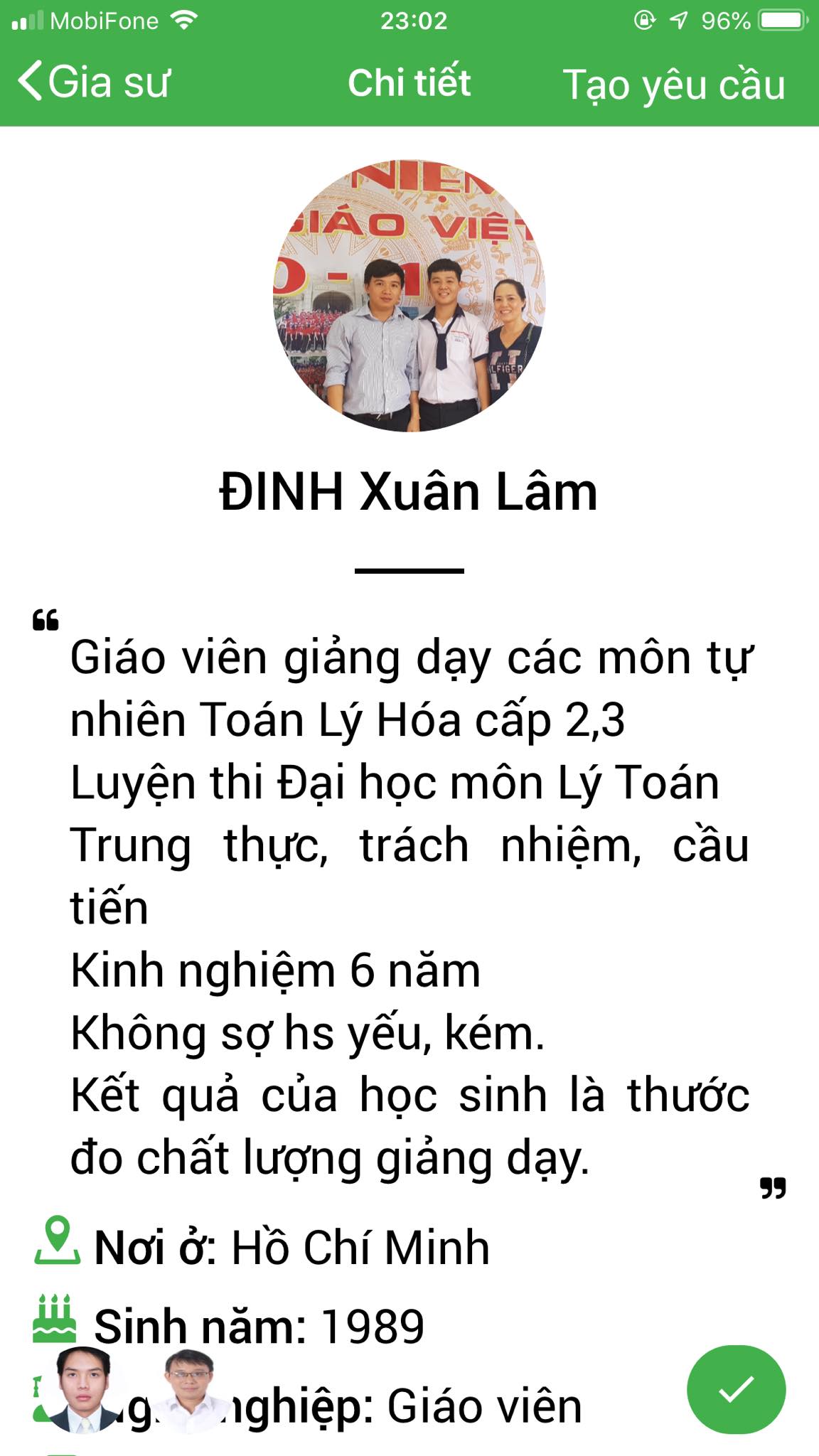 App Daykemtainha.vn Toán lớp 10